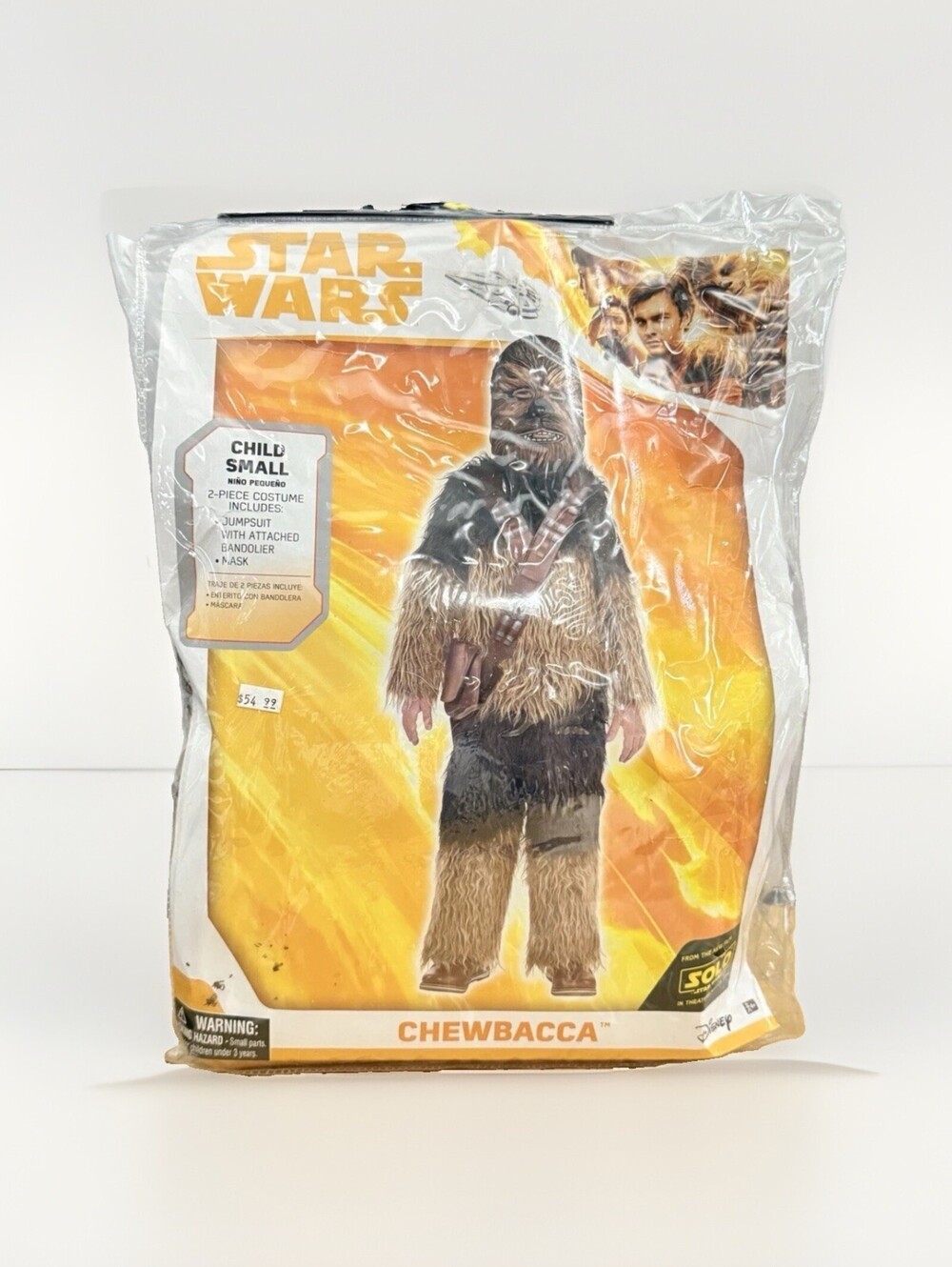 Halloween Boys Star Wars Disney's Chewbacca Costume Jumpsuit Child 4-6 yo New